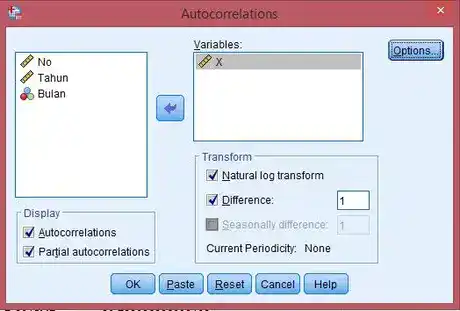Correlogram ARIMA dengan SPSS